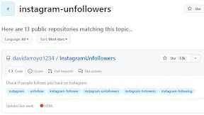 Github Unfollow Instagram, Berikut Linknya